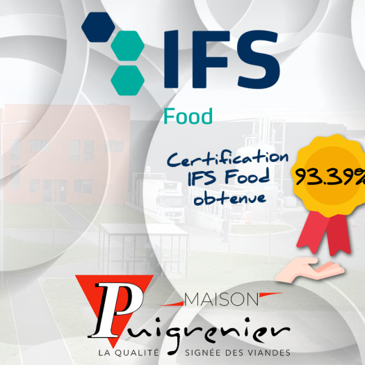 IFS FOOD V8 Puigrenier note obtenue 